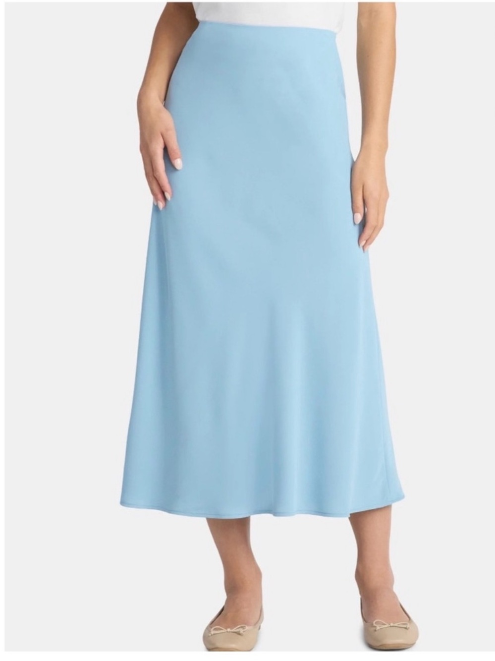 Time and Tru midi slip skirt